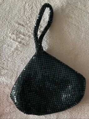 Black mesh Wristlet Clutch - Women’s Evening Bag
